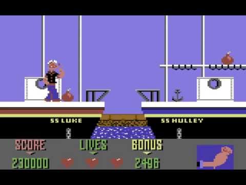 Capture de Popeye sur Commodore 64
