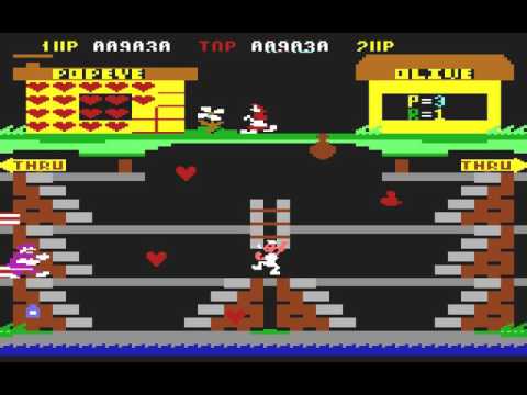 Illustration vidéo de Popeye sur Commodore 64