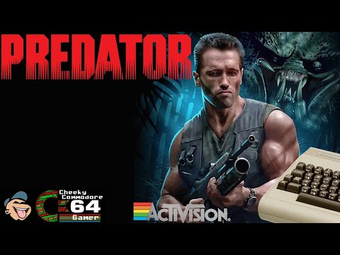 Scène de jeu de Predator sur Commodore 64