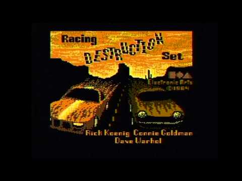 Racing Destruction Set sur Commodore 64