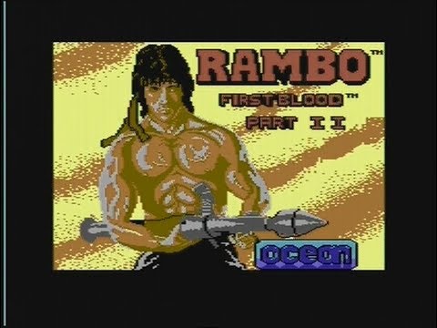 Photo de Rambo First Blood Part II sur Commodore 64
