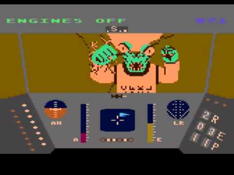 Aperçu du jeu Rescue on Fractalus! sur Commodore 64