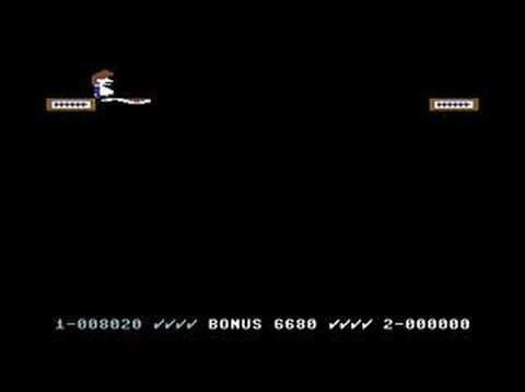 Scène de jeu de Sammy Lightfoot sur Commodore 64