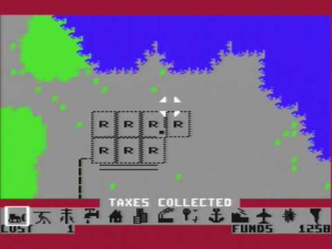 Capture de Sim City sur Commodore 64