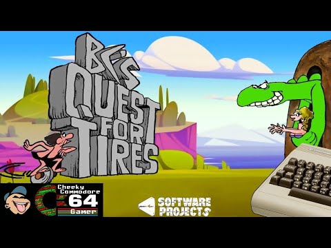 Scène de jeu de B.C.'s Quest for Tires sur Commodore 64