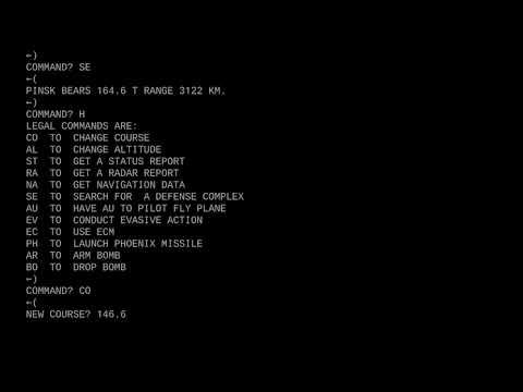 Screen de B-1 Nuclear Bomber sur Commodore 64