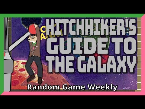 Scène de jeu de The Hitchhiker's Guide to the Galaxy sur Commodore 64