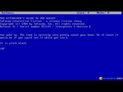Illustration vidéo de The Hitchhiker's Guide to the Galaxy sur Commodore 64