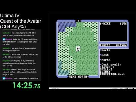 Capture de Ultima II sur Commodore 64