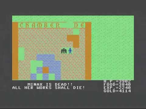 Scène de jeu de Ultima II sur Commodore 64