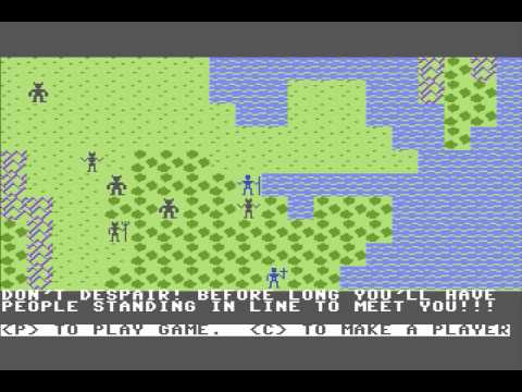 Illustration vidéo de Ultima II sur Commodore 64