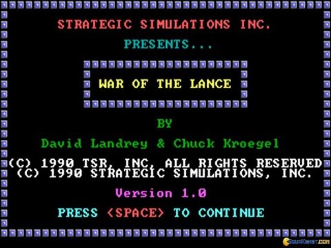War of the Lance sur Commodore 64