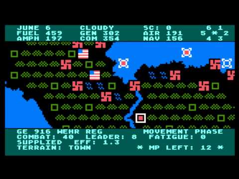 Screen de Battles in Normandy sur Commodore 64