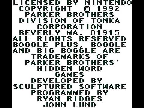 Screen de Boggle Plus sur Game Boy