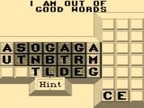 WordZap sur Game Boy