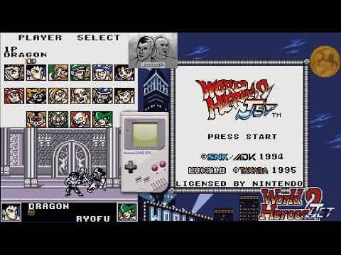 Scène de jeu de World Heroes 2 Jet sur Game Boy