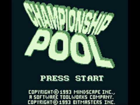 Screen de Championship Pool sur Game Boy