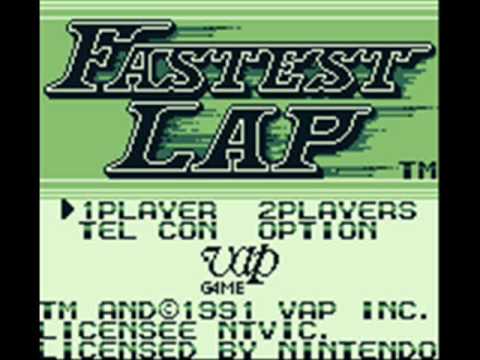 Screen de Fastest Lap sur Game Boy