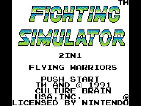 Screen de Fighting Simulator: 2-in-1 Flying Warriors sur Game Boy