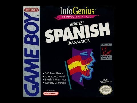 InfoGenius Productivity Pak: Berlitz Spanish Translator sur Game Boy