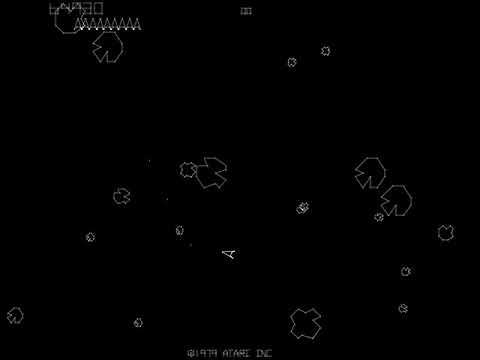 Screen de Asteroids sur Game Boy