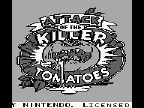 Screen de Attack of the Killer Tomatoes sur Game Boy