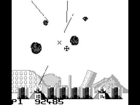 Image du jeu Missile Command sur Game Boy