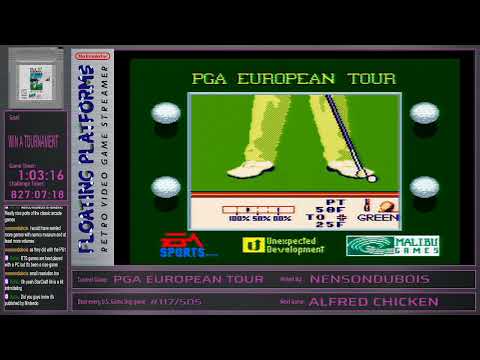 Screen de PGA European Tour sur Game Boy
