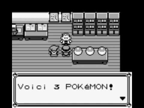 Capture de Pokémon Version Bleue sur Game Boy