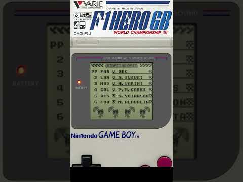 Screen de Satoru Nakajima F-1 Hero GB World Championship 