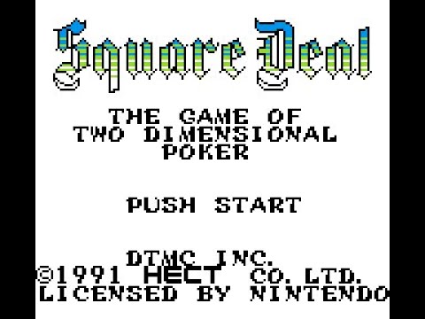 Screen de Square Deal: The Game of Two Dimensional Poker sur Game Boy