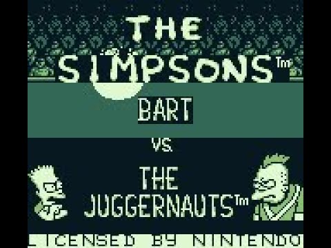 The Simpsons: Bart vs. The Juggernauts sur Game Boy
