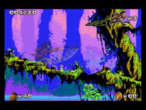 Scène de jeu de Pitfall: The Mayan Adventure sur Game Boy Advance