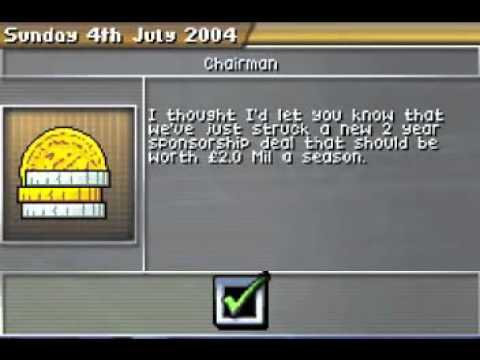 Screen de Premier Manager 2004-2005 sur Game Boy Advance