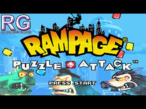 Scène de jeu de Rampage: Puzzle Attack sur Game Boy Advance