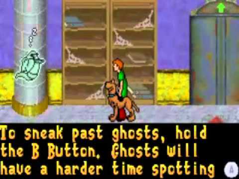 Scène de jeu de Scooby-Doo! Le Livre des ténèbres sur Game Boy Advance