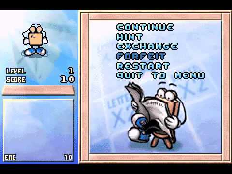 Scène de jeu de Scrabble Scramble! sur Game Boy Advance