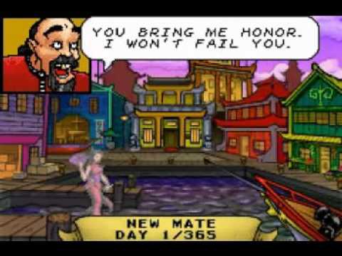 Scène de jeu de Sea Trader: Rise of Taipan sur Game Boy Advance