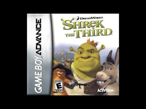 Scène de jeu de Shrek le troisième sur Game Boy Advance