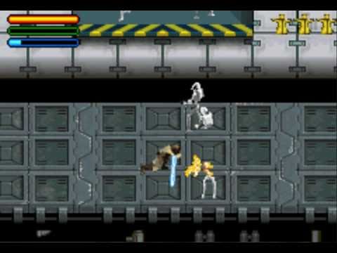Scène de jeu de Star Wars: Jedi Power Battles sur Game Boy Advance