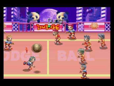 Scène de jeu de Super Dodge Ball Advance sur Game Boy Advance