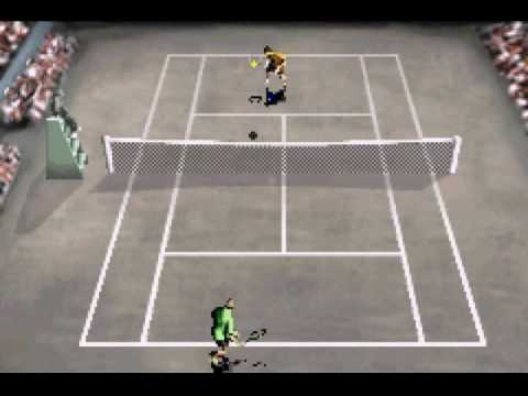 Scène de jeu de Agassi Tennis Generation 2002 sur Game Boy Advance