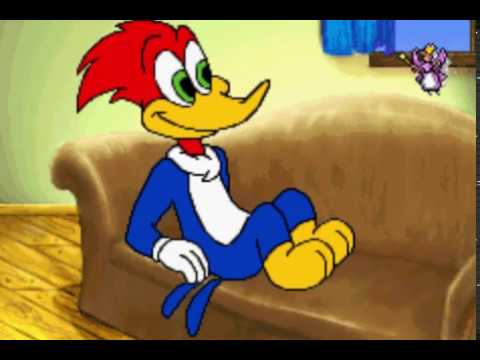 Scène de jeu de Woody Woodpecker in Crazy Castle 5 sur Game Boy Advance