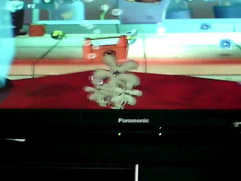Scène de jeu de Bob l'éponge et ses amis contre les robots-jouets sur Game Boy Advance