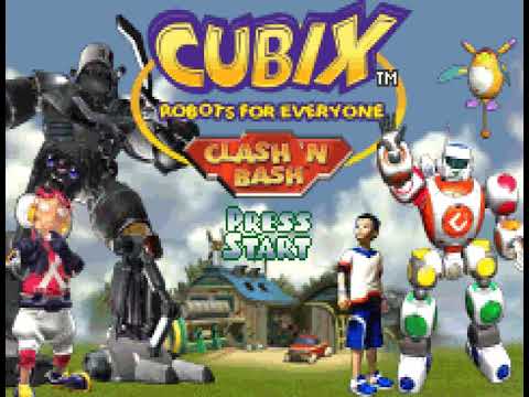 Illustration vidéo de Cubix Robots for Everyone: Clash 'n Bash sur Game Boy Advance