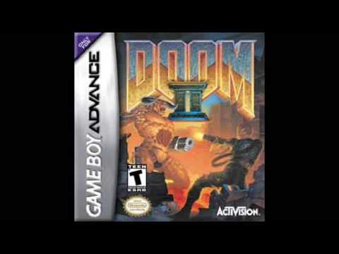 Scène de jeu de Doom II sur Game Boy Advance