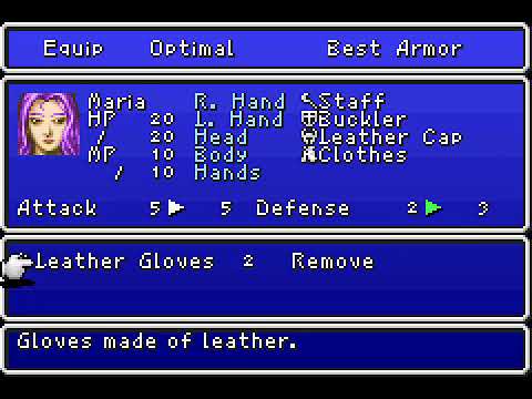 Screen de Final Fantasy I and II: Dawn of Souls sur Game Boy Advance
