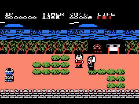 Screen de Ganbare Goemon! Karakuri Dochu sur Game Boy Advance