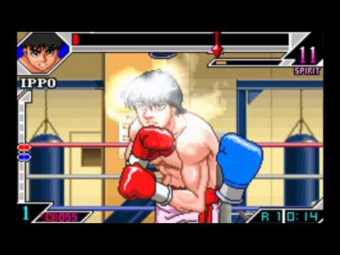 Scène de jeu de Hajime no Ippo: The Fighting! sur Game Boy Advance