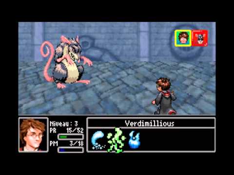 Scène de jeu de Harry Potter et le Prisonnier d'Azkaban sur Game Boy Advance